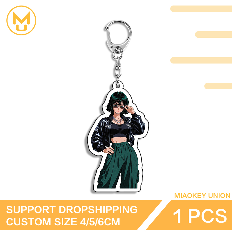 Resin Art Keychain Design - Cool Girl Hellish Blizzard Exquisite High