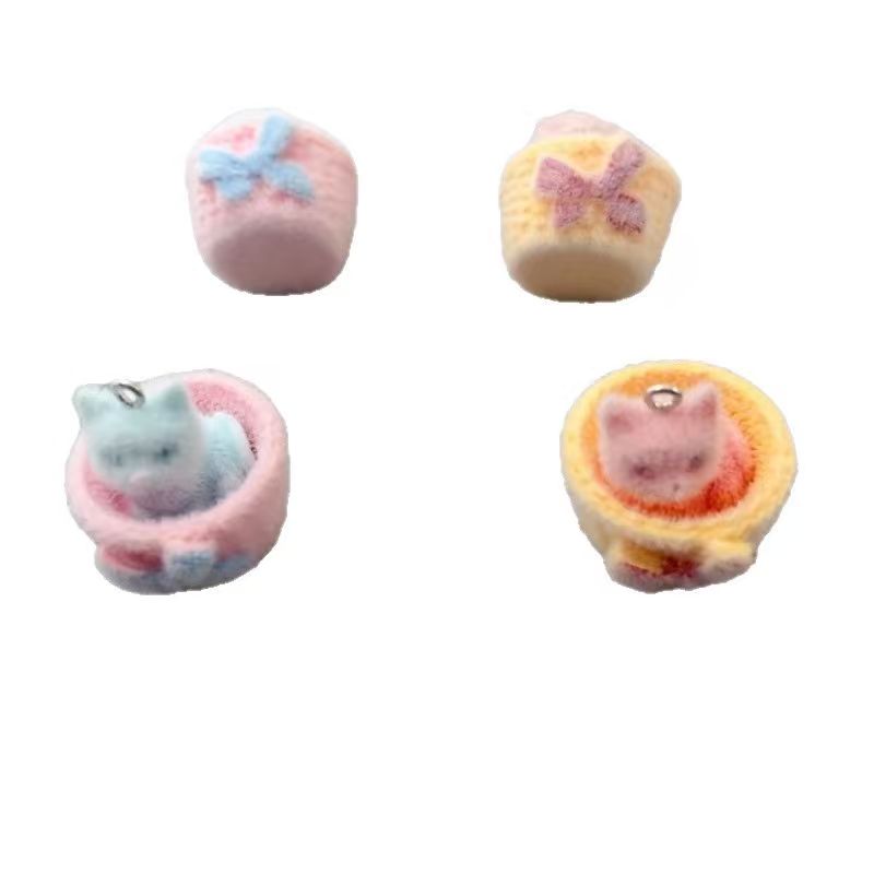 4pcs 3D plush resin cat pendan - Resin Art Essentials recension och pris