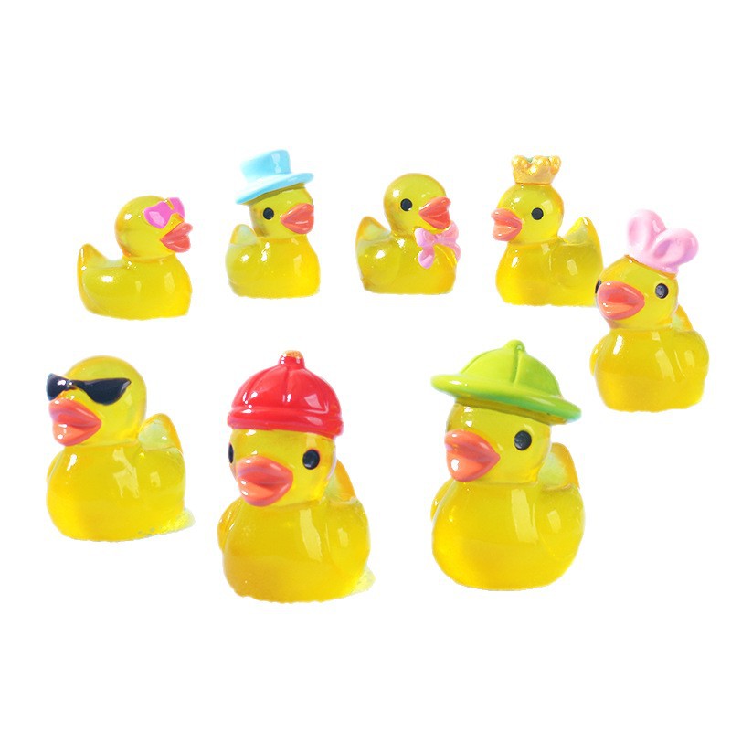 Mini Yellow Luminous Duck Orna - Resin Art Things recension och pris