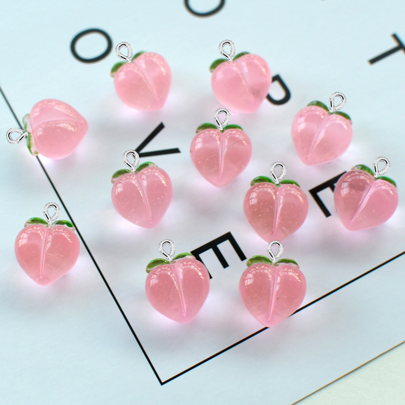 10Pcs New Transparent Peach Fl - Resin Art Essentials recension och pris