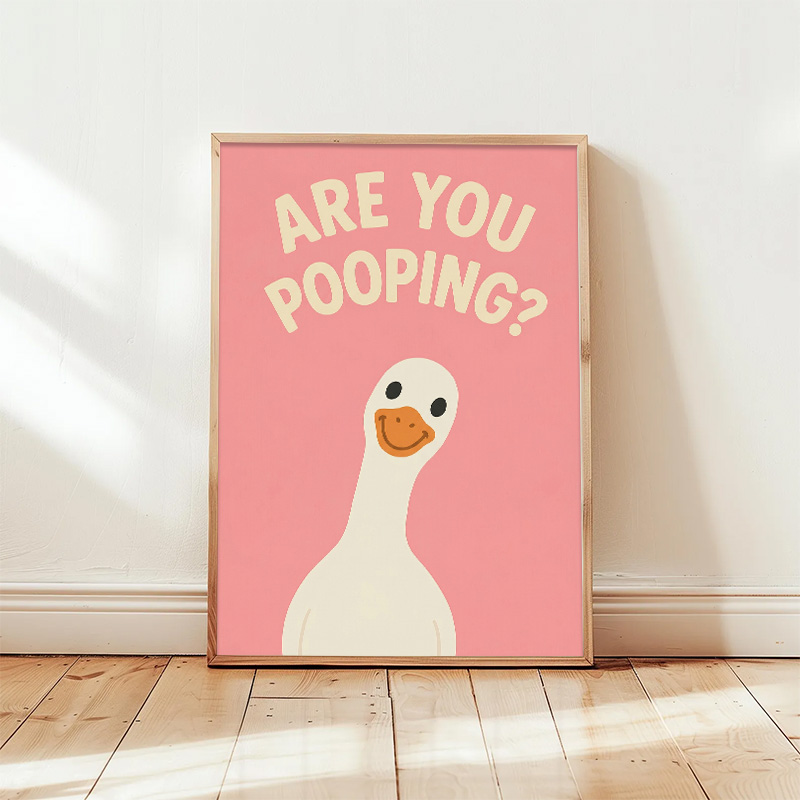 Funny Pink Duck Bathroom Diamo - Resin Art Quotes recension och pris