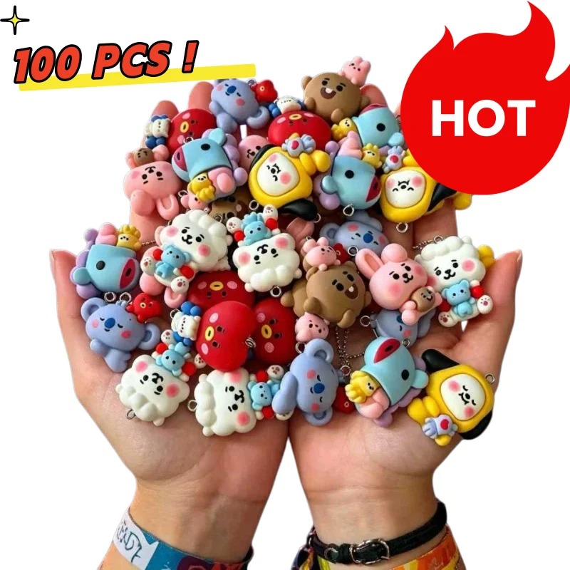 7pcs BT21 Resin Cartoon Charm  - Resin Art Essentials recension och pris