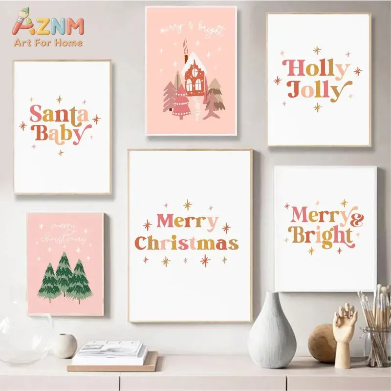 AZNM Pastel Pink Christmas Let - Xmas Resin Art recension och pris