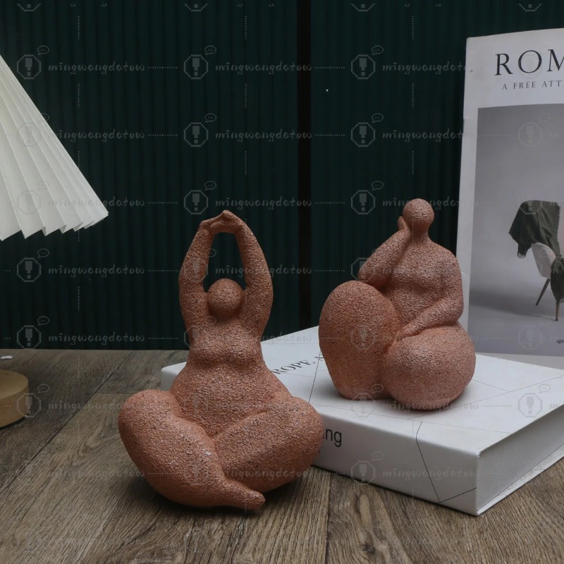 1pc, Sandstone Resin  Chubby W - Resin Art Table Top recension och pris