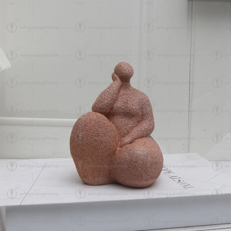 1pc, Sandstone Resin  Chubby W - Resin Art Table Top recension och pris