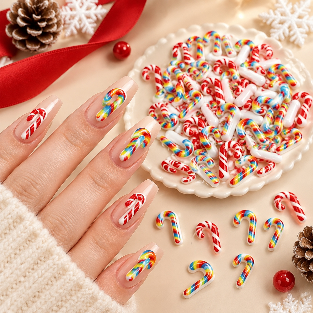 50Pcs Assorted Christmas Candy - Xmas Resin Art recension och pris