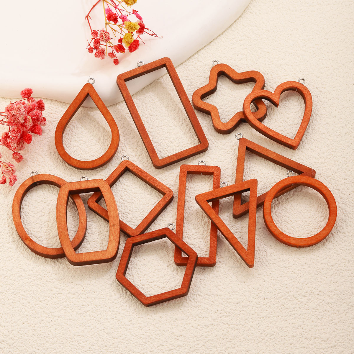 10PCS Triangle Rectangle Wood  - Resin Art Essentials recension och pris