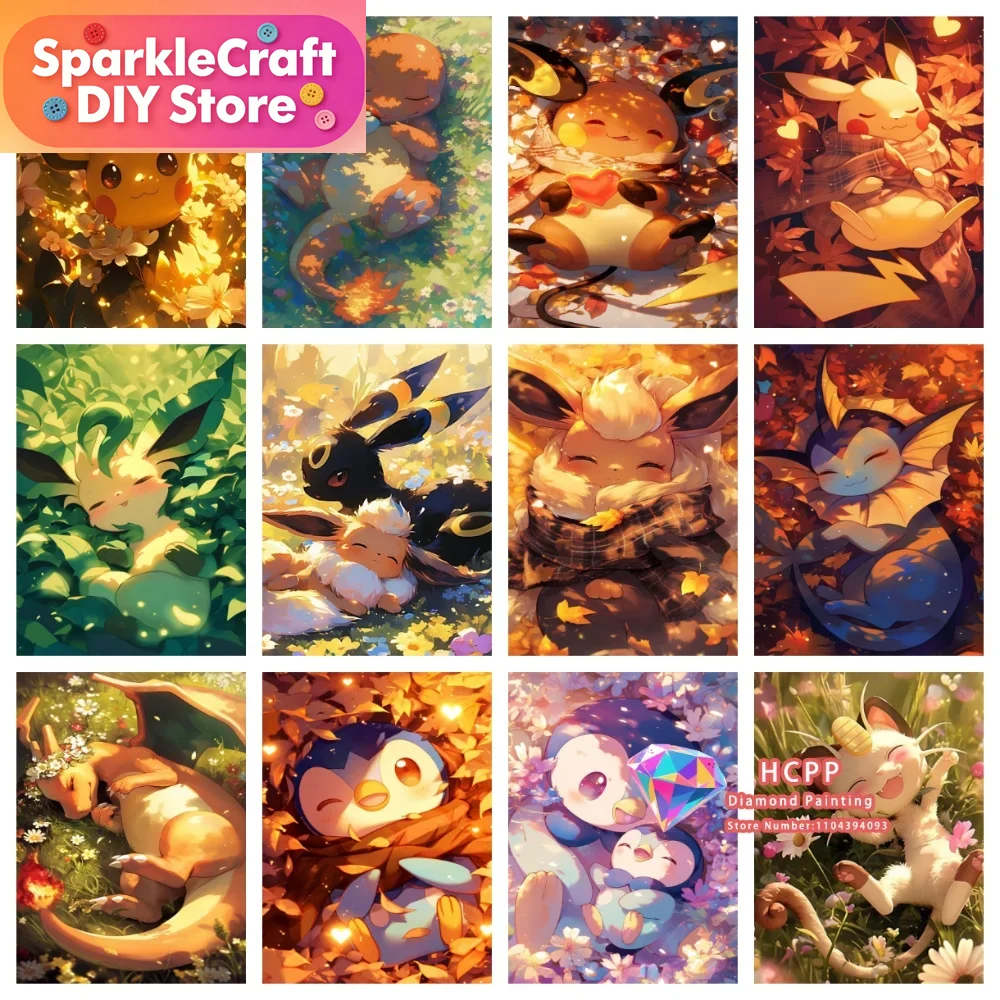 1pc frameless Cartoon Pokemon  - Resin Art Things recension och pris
