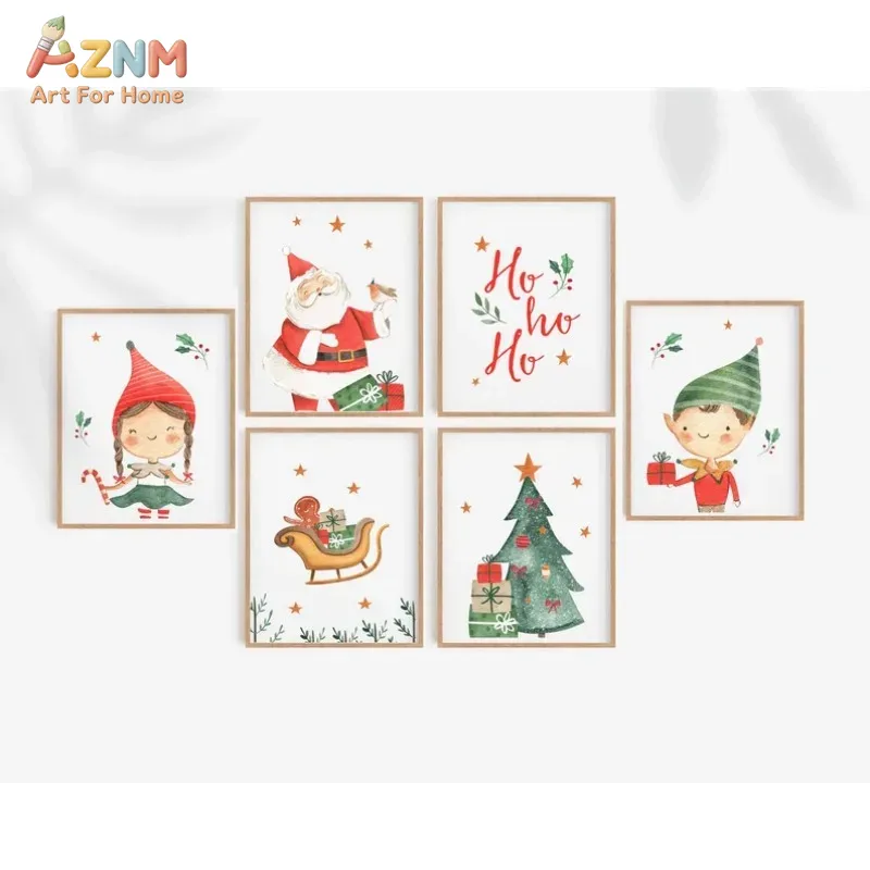 AZNM Watercolor Cute Christmas - Xmas Resin Art recension och pris