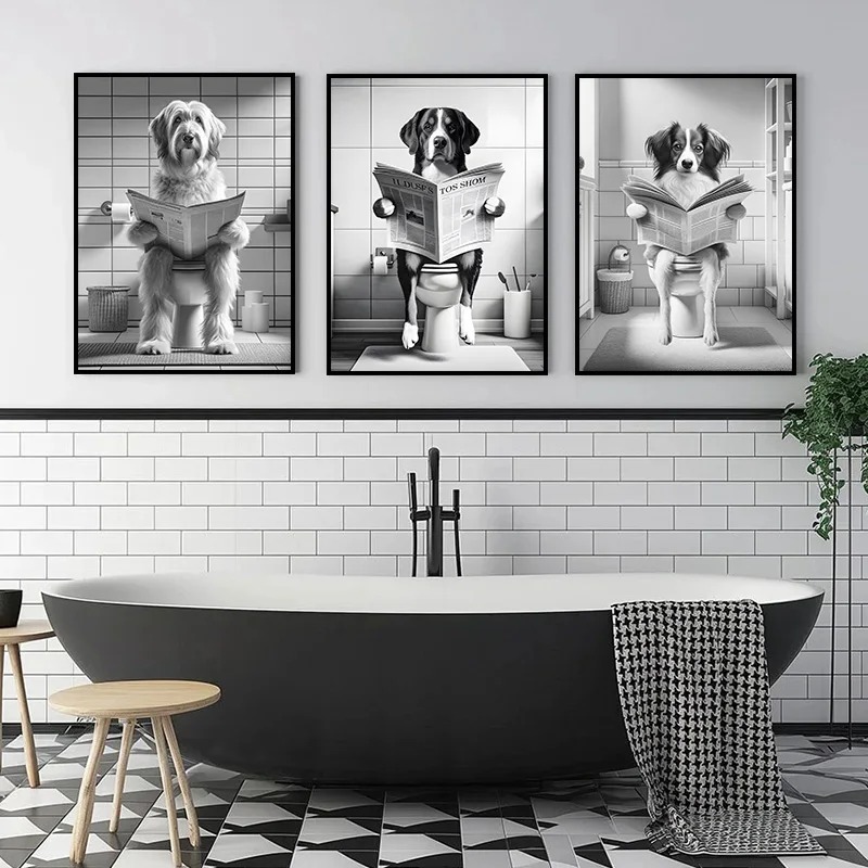 (1pc frameless)Funny Animal Do - Resin Art On Canvas recension och pris