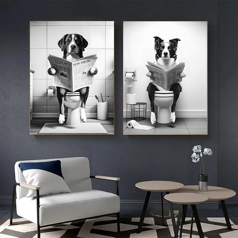 (1pc frameless)Funny Animal Do - Resin Art On Canvas recension och pris