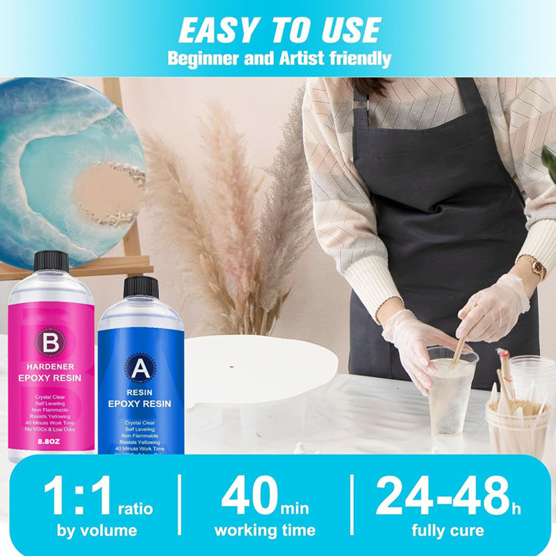 17.6oz/10.4oz Clear Epoxy Resi - Resin Art Table Top recension och pris