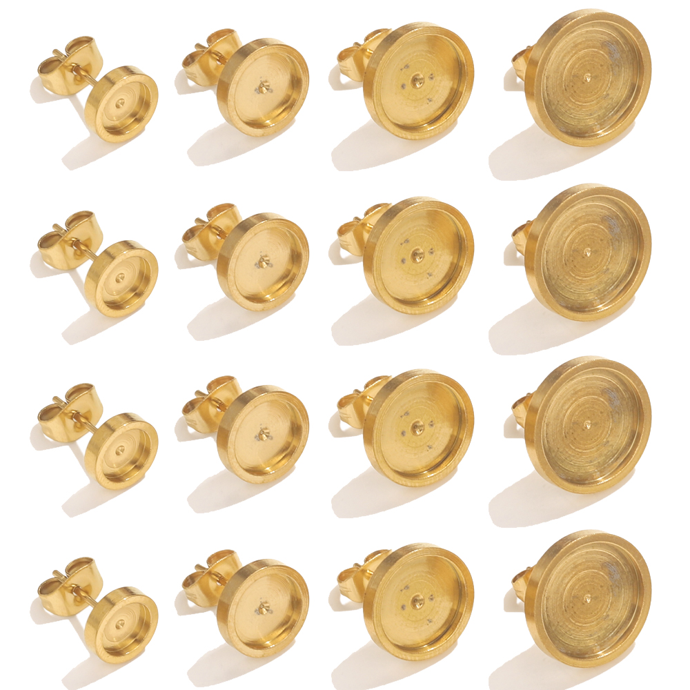 10pcs Stainless Steel Gold Ear - Resin Art Essentials recension och pris